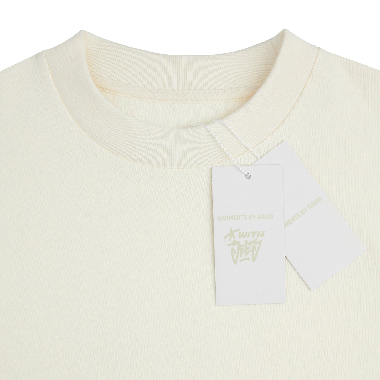JEEJ REVERSIBLE INSIDE OUT TEE - IVORY WHITE