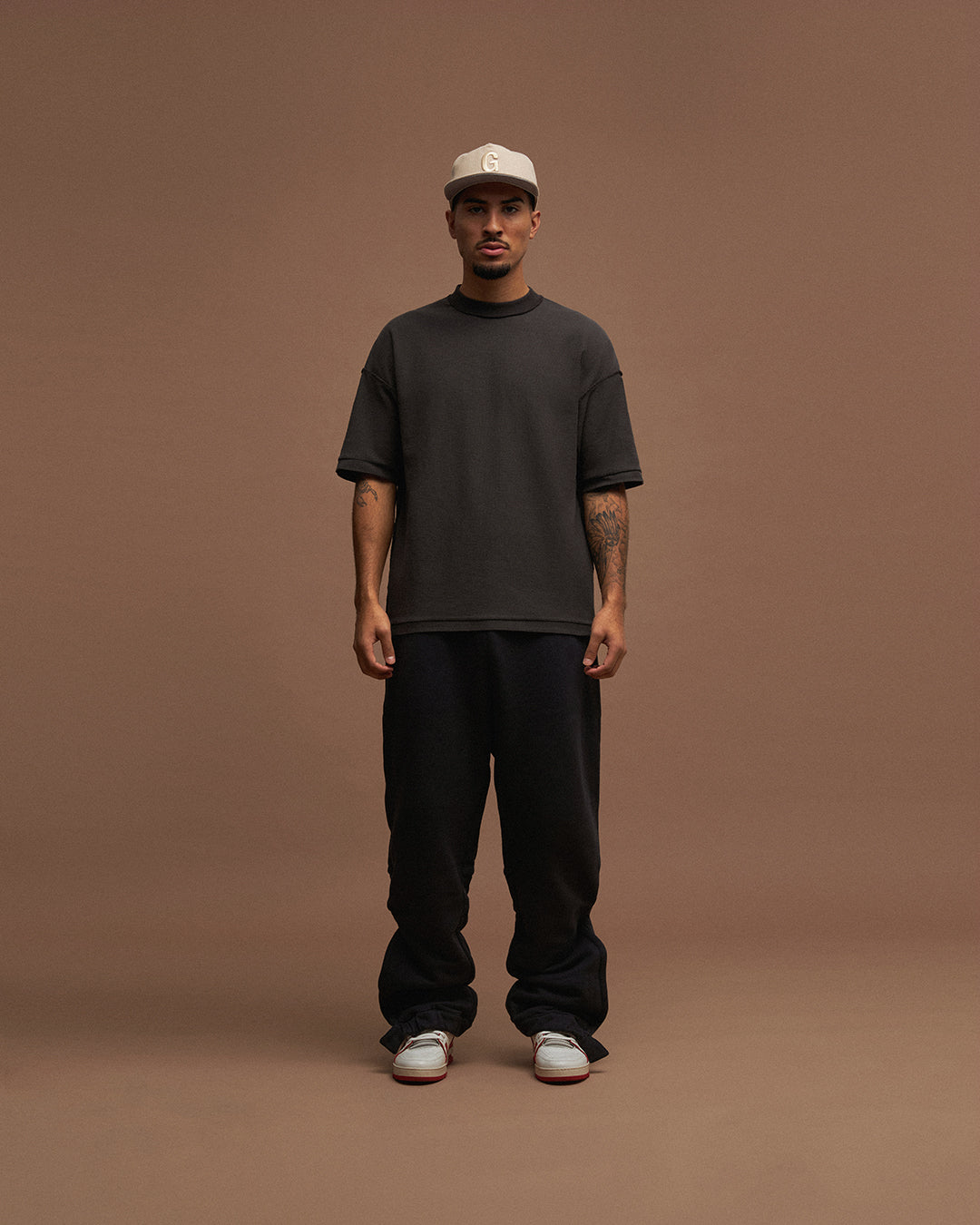 GARMENTS CAP - OATMEAL BEIGE / CREAM WHITE