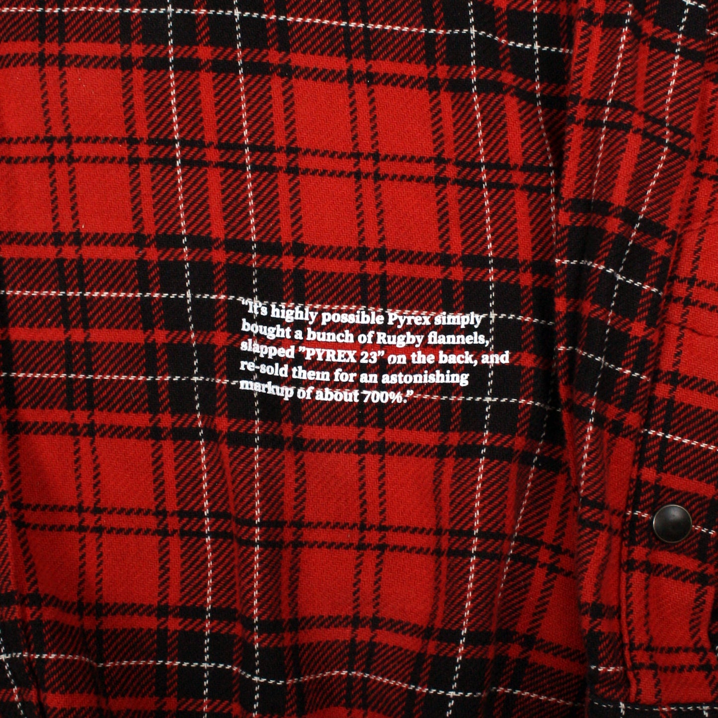 V FOREVER FLANNEL - RED / BLACK (L)
