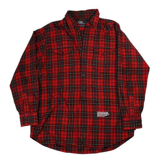 V FOREVER FLANNEL - RED / BLACK (XL)