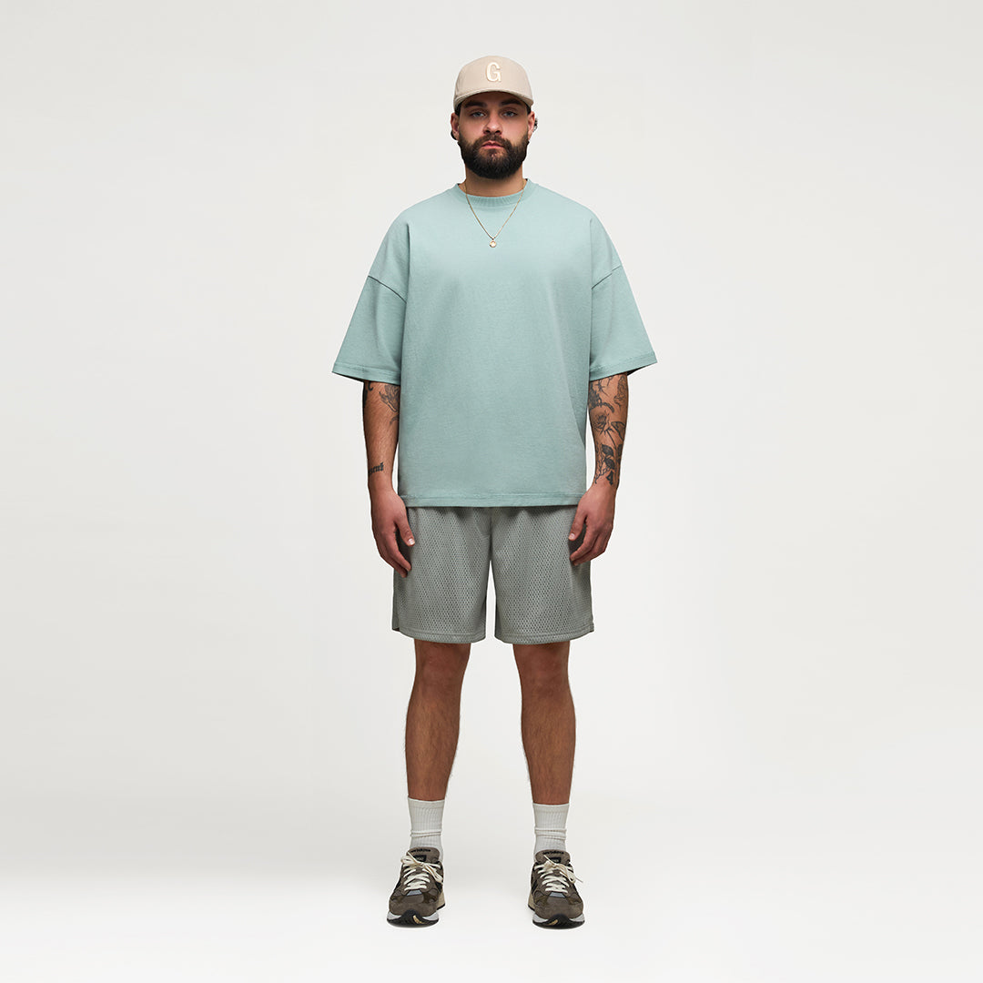 REVERSIBLE INSIDE OUT TEE - GLACIER BLUE