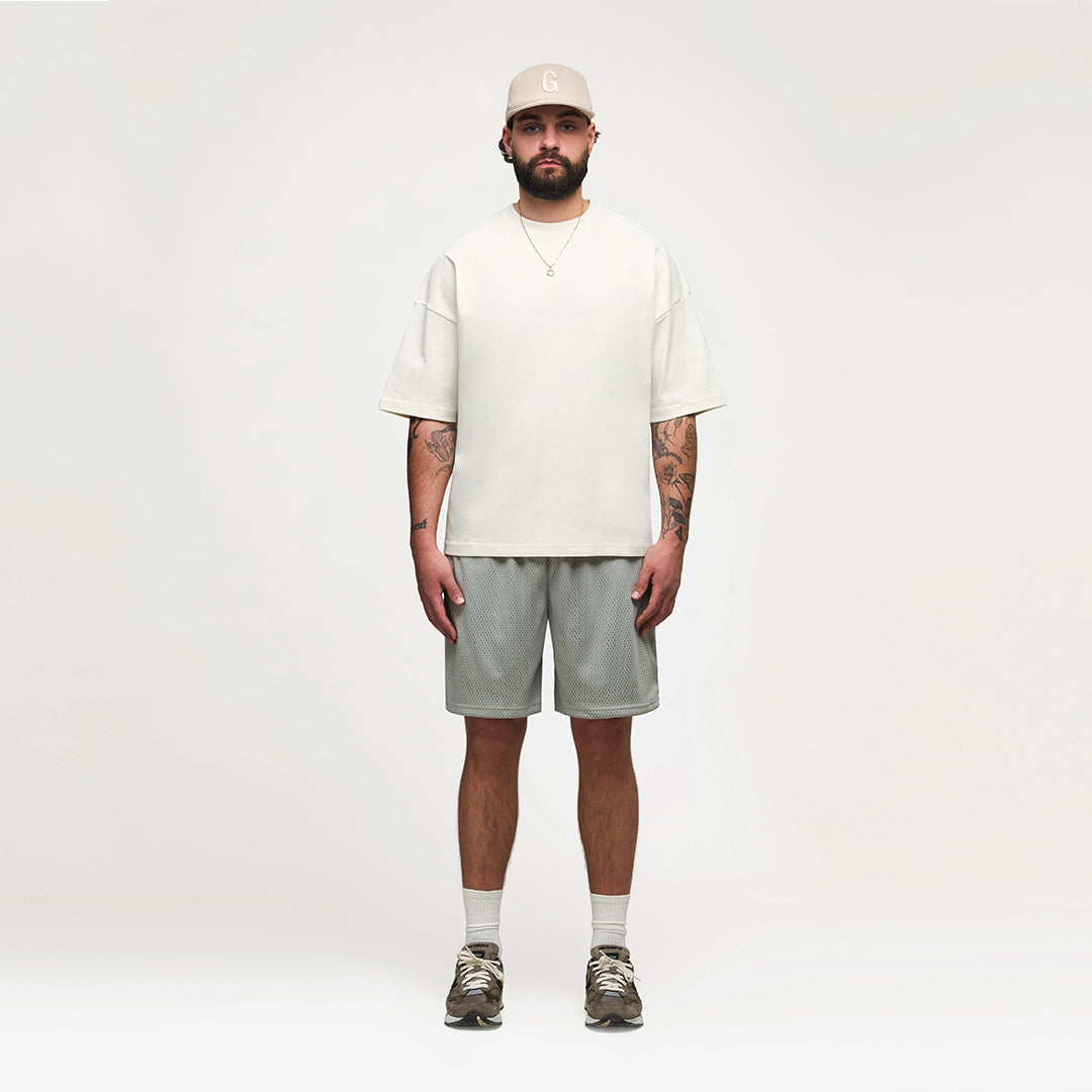 REVERSIBLE INSIDE OUT TEE - IVORY WHITE