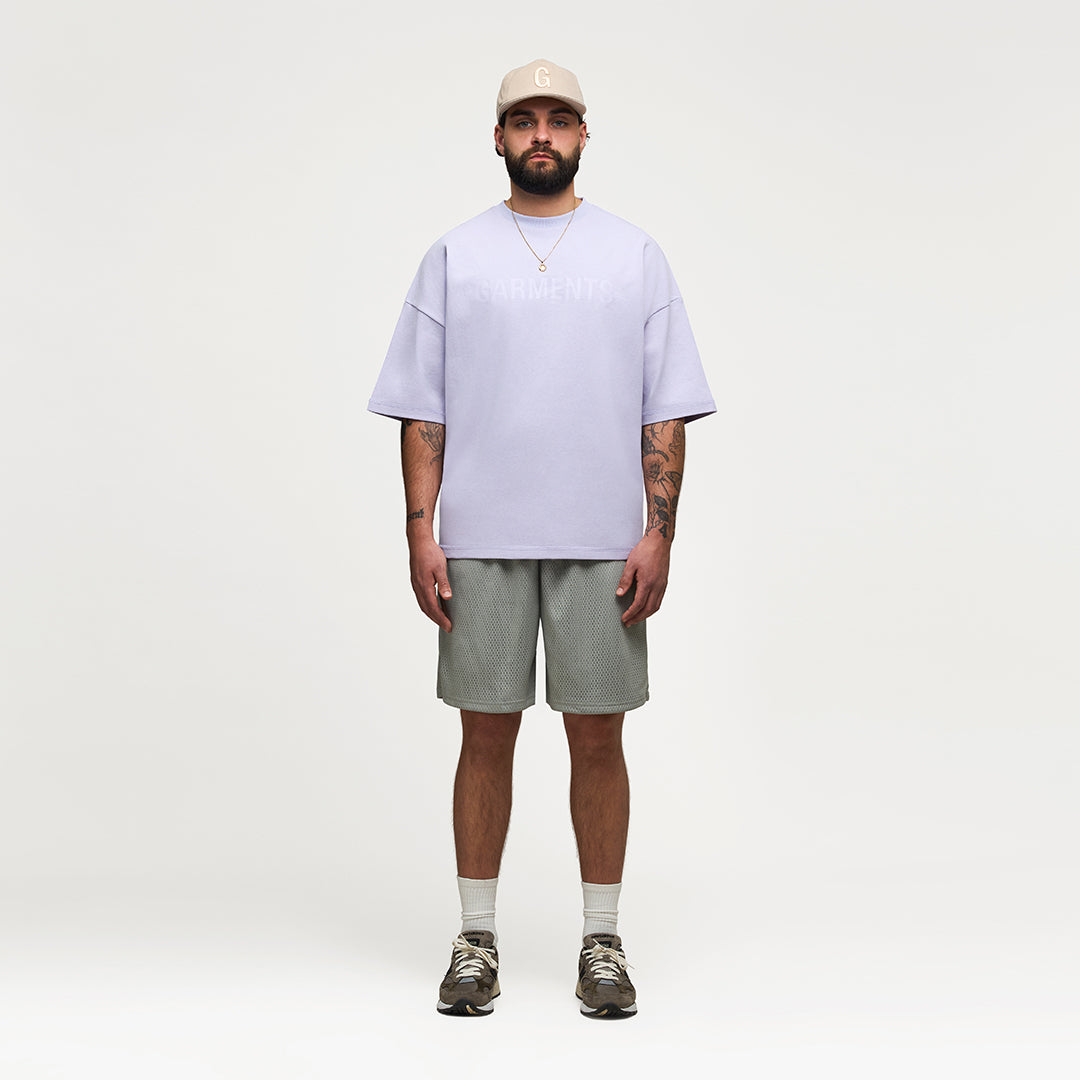 LOGO REVERSIBLE INSIDE OUT TEE - LAVENDER PURPLE