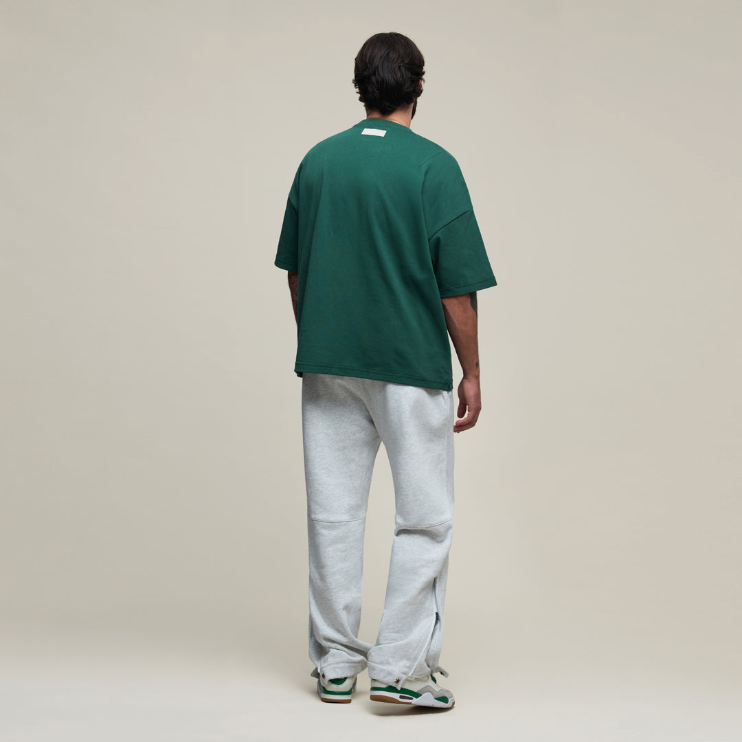 REVERSIBLE INSIDE OUT TEE - DARK JADE GREEN