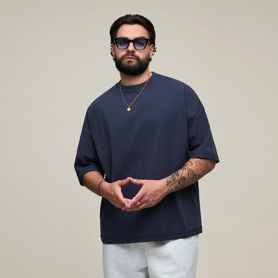 REVERSIBLE INSIDE OUT TEE - LUNA NAVY