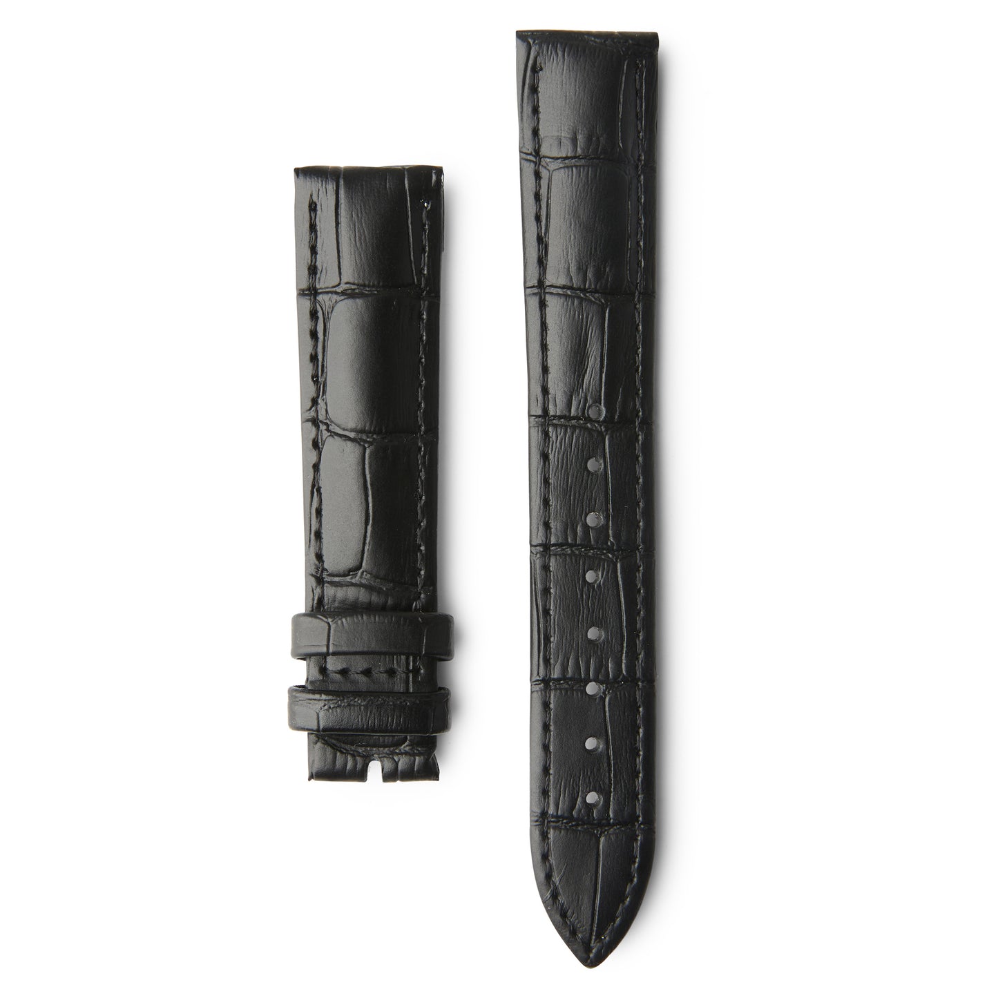 LEATHER WATCH STRAP - BLACK