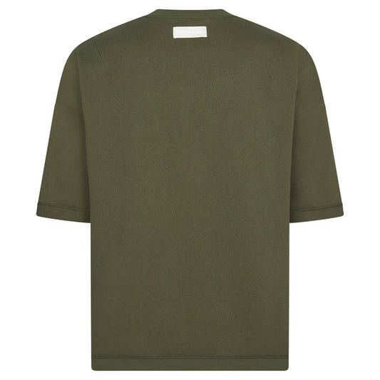 REVERSIBLE INSIDE OUT TEE - DARK SAGE GREEN