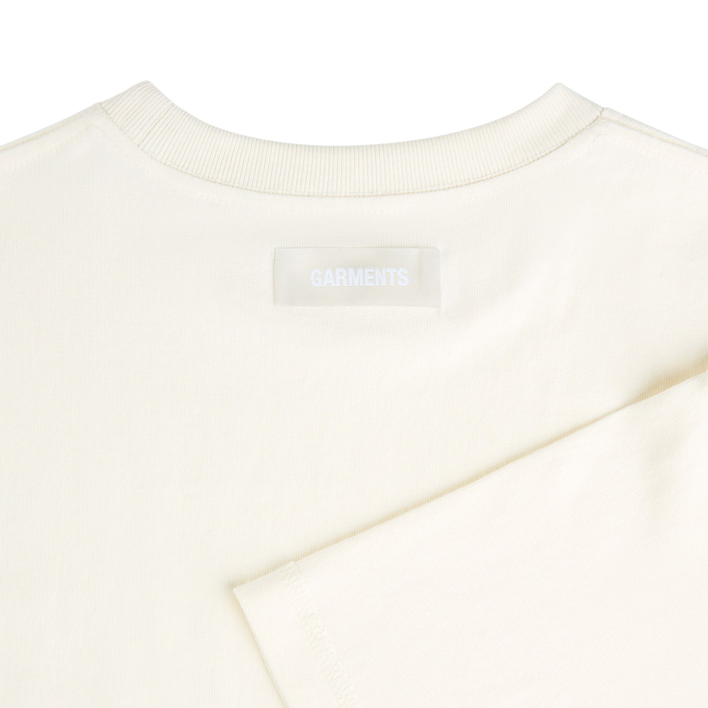 LOGO REVERSIBLE INSIDE OUT TEE - IVORY WHITE
