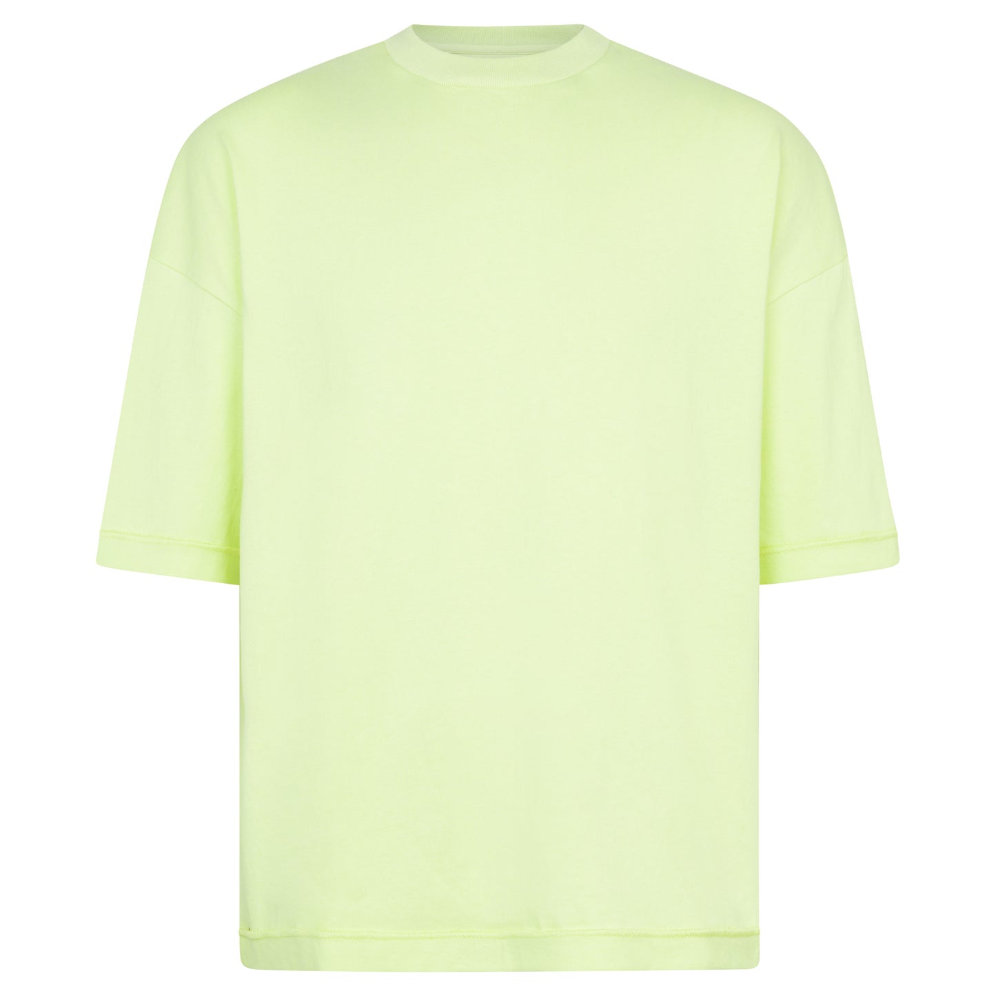 REVERSIBLE INSIDE OUT TEE - LIME CREAM