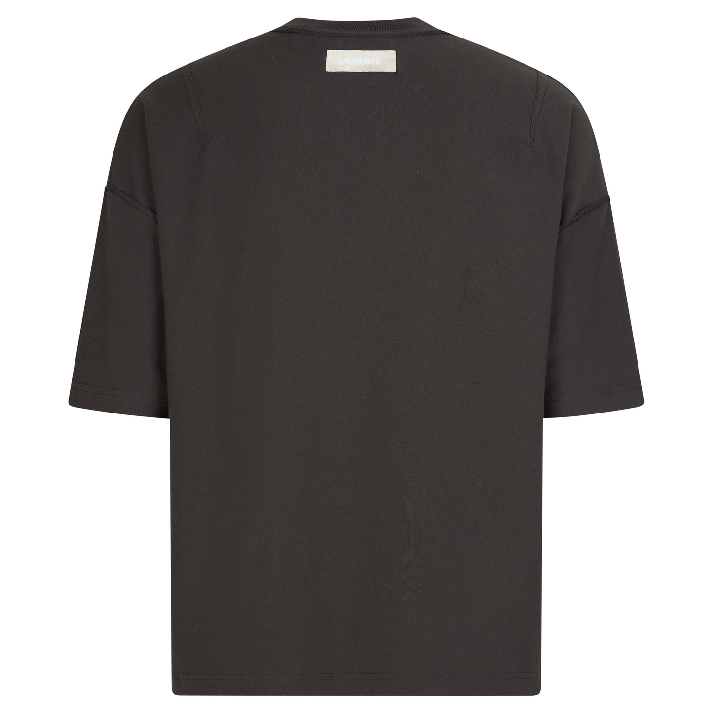 GOD WORKS REVERSIBLE INSIDE OUT TEE - SUNFADED ANTHRACITE / VINTAGE RED