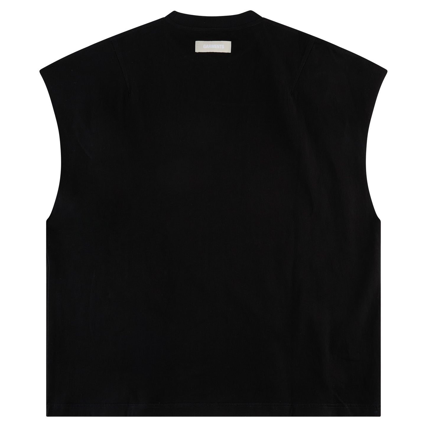 SLEEVELESS TEE - DESIGNER BLACK