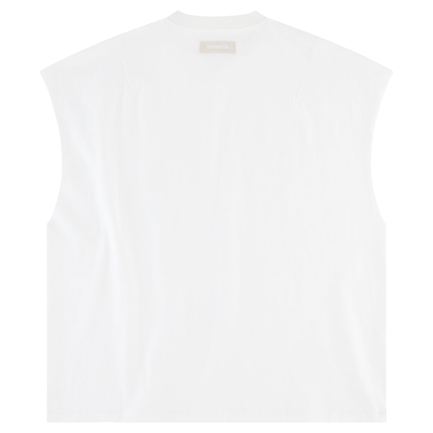 SLEEVELESS TEE - DOVE WHITE