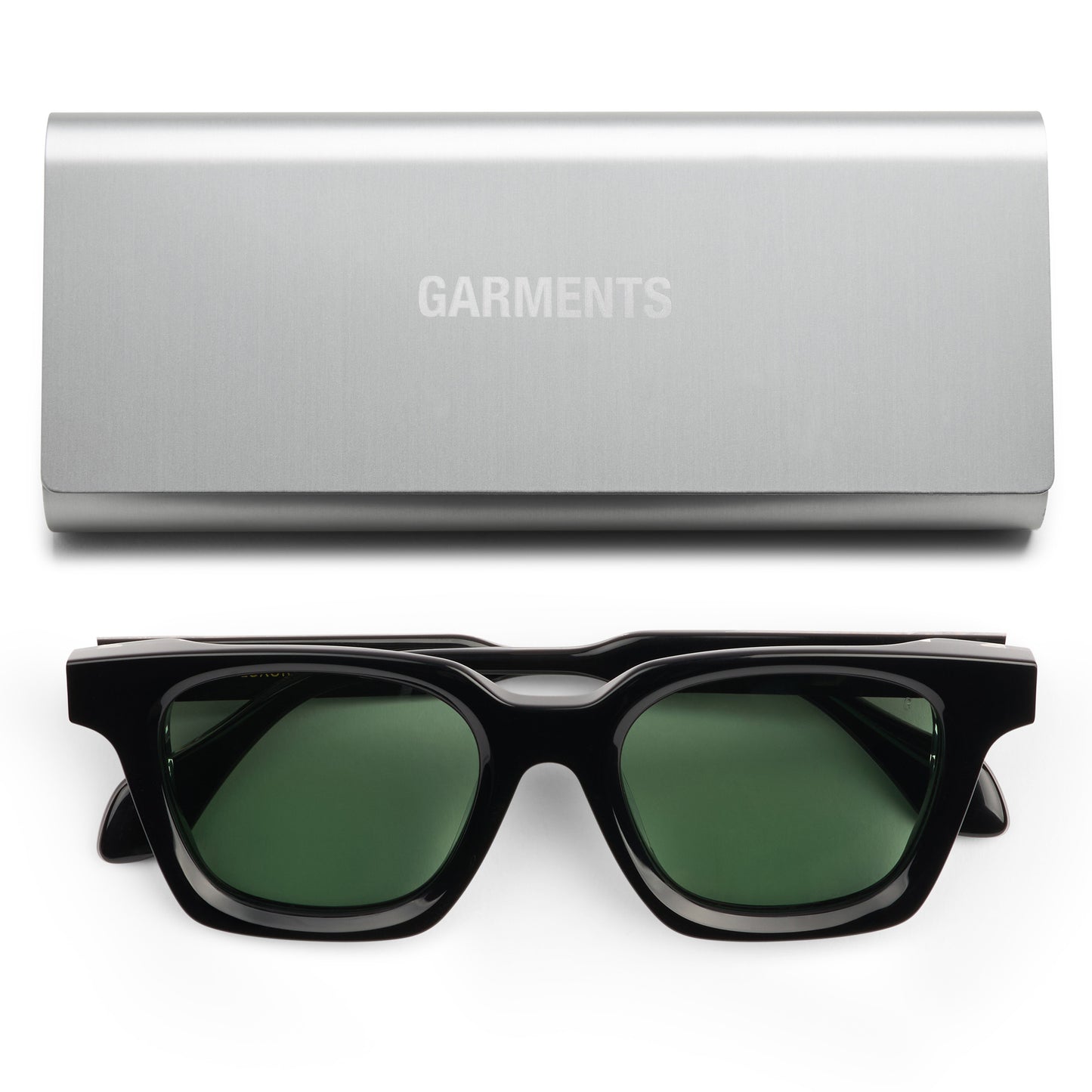 LUNA SUNGLASSES - BLACK / DARK JADE GREEN