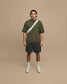 REVERSIBLE INSIDE OUT TEE - DARK SAGE GREEN