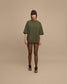 REVERSIBLE INSIDE OUT TEE - DARK SAGE GREEN