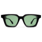 LUNA SUNGLASSES - BLACK / DARK JADE GREEN