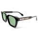 LUNA SUNGLASSES - BLACK / DARK JADE GREEN