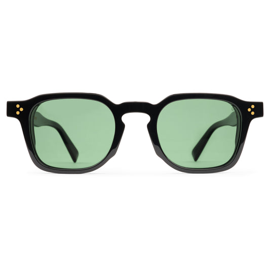 LEROY SUNGLASSES - BLACK / DARK JADE GREEN