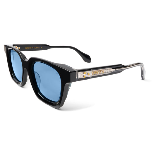LUNA SUNGLASSES - BLACK / ARCTIC BLUE