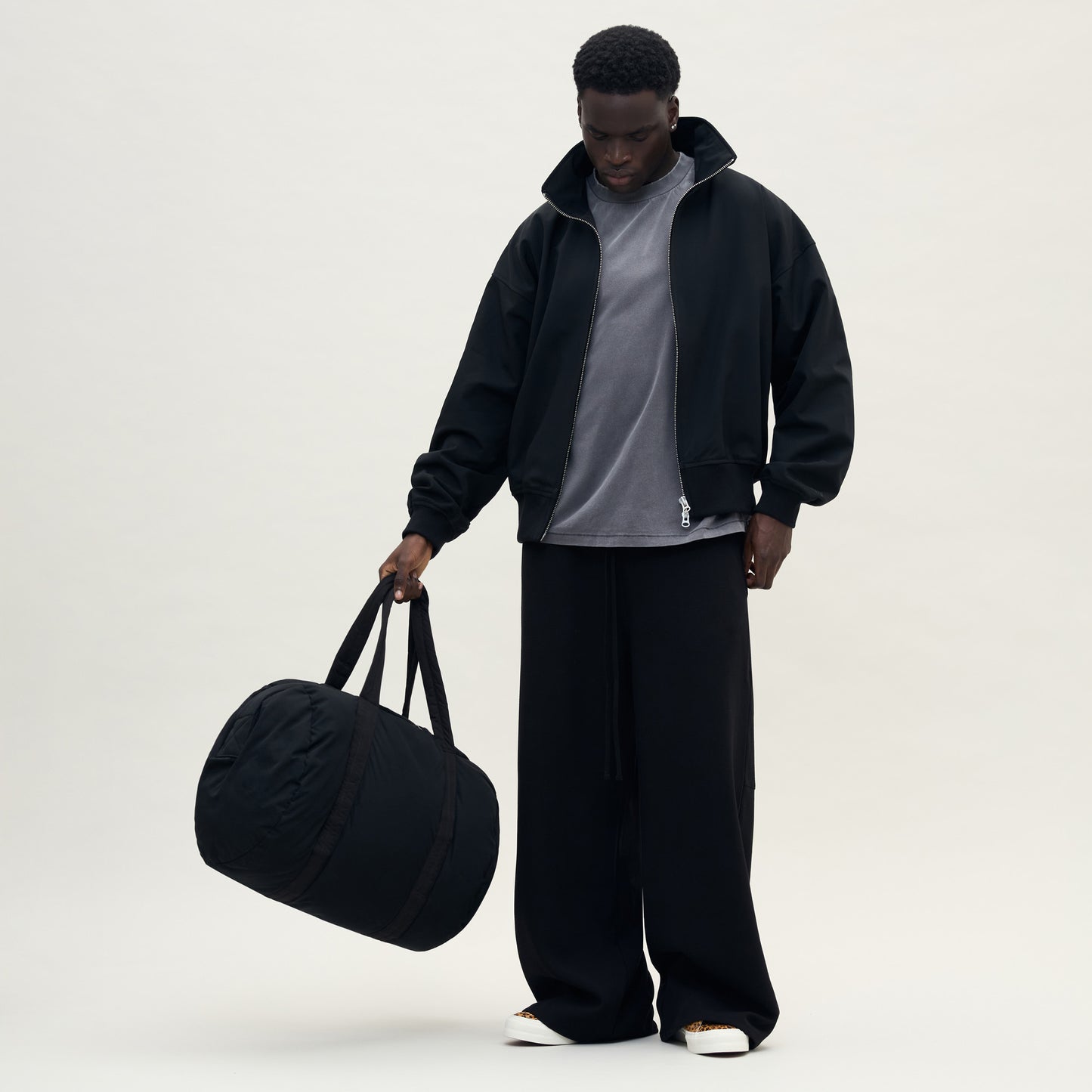 SHELL BOMBER JACKET - DESIGNER BLACK