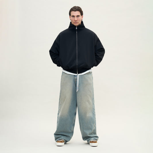 SHELL BOMBER JACKET - DESIGNER BLACK