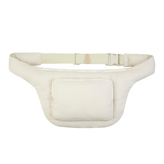 PUFFY AIRPORT BAG - CREAM WHITE