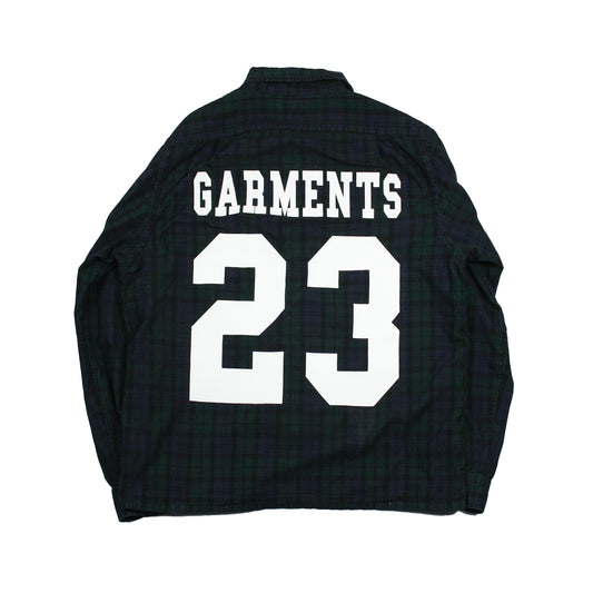 V FOREVER FLANNEL - NAVY / GREEN (XL)