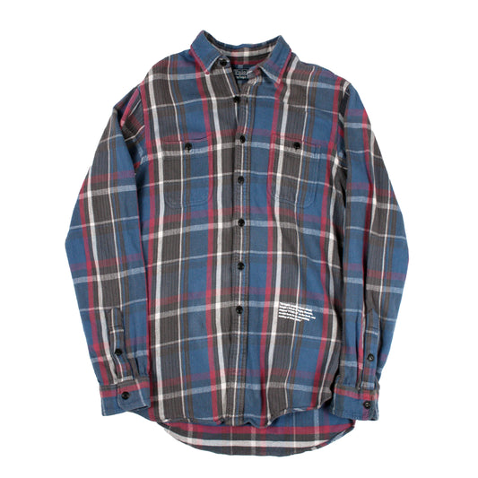 V FOREVER FLANNEL - NAVY / GREY / RED (L)