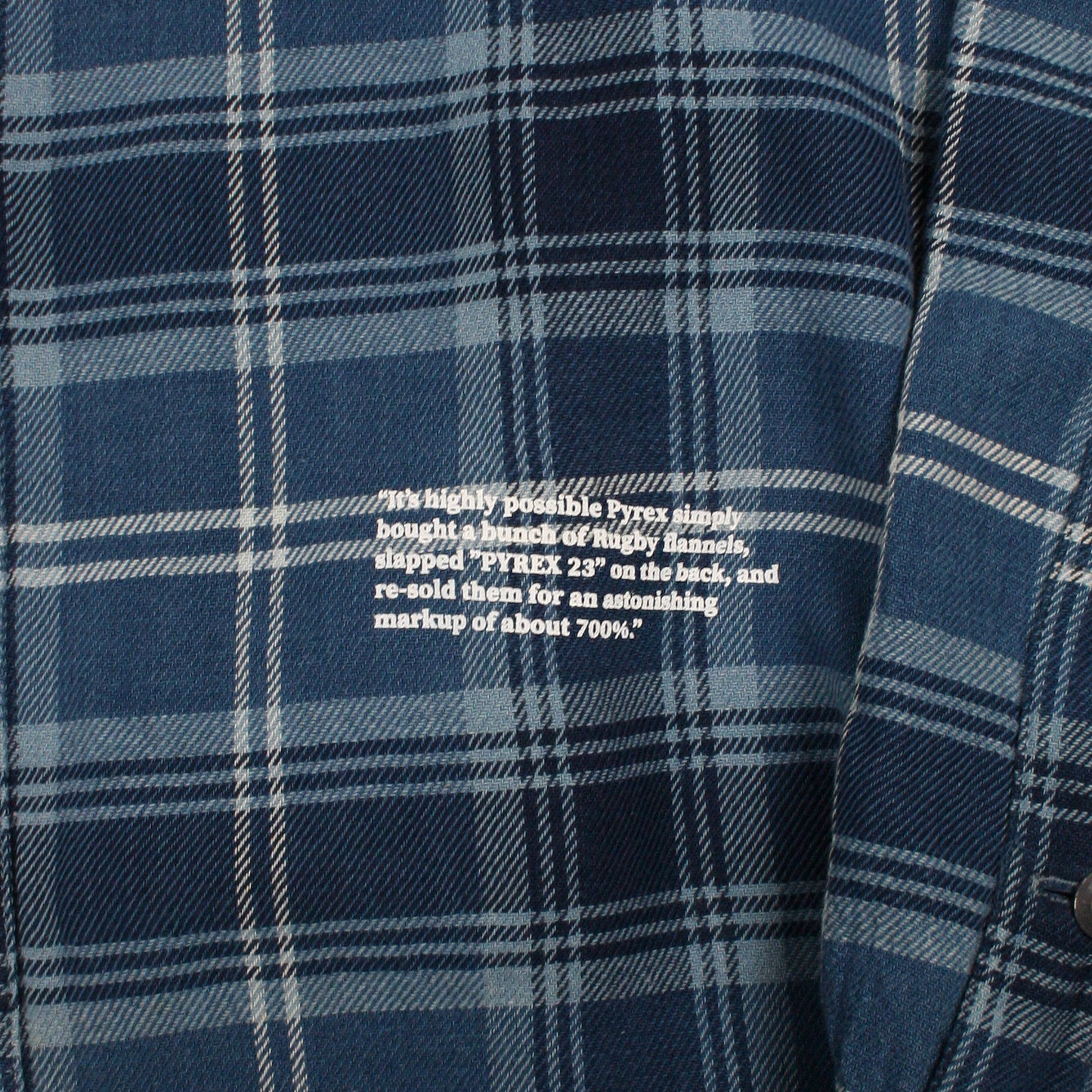 V FOREVER FLANNEL - NAVY (XL)