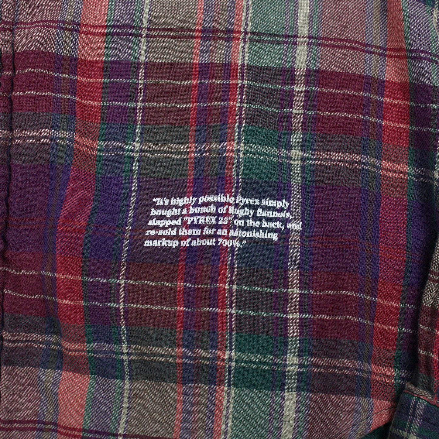 V FOREVER FLANNEL - PURPLE / GREEN (L)
