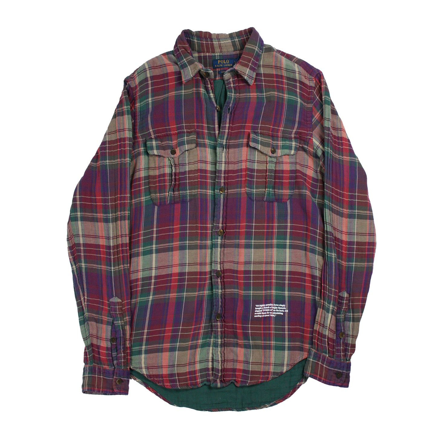 V FOREVER FLANNEL - PURPLE / GREEN (L)