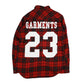 V FOREVER FLANNEL - RED / BLACK (L)