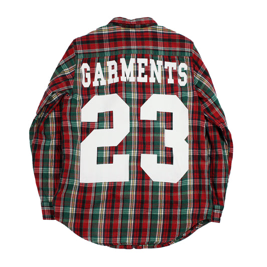 V FOREVER FLANNEL - RED / GREEN (L)