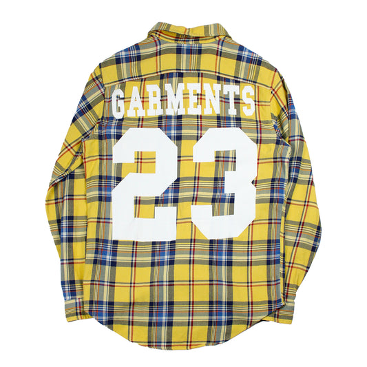 V FOREVER FLANNEL - YELLOW / NAVY (M)