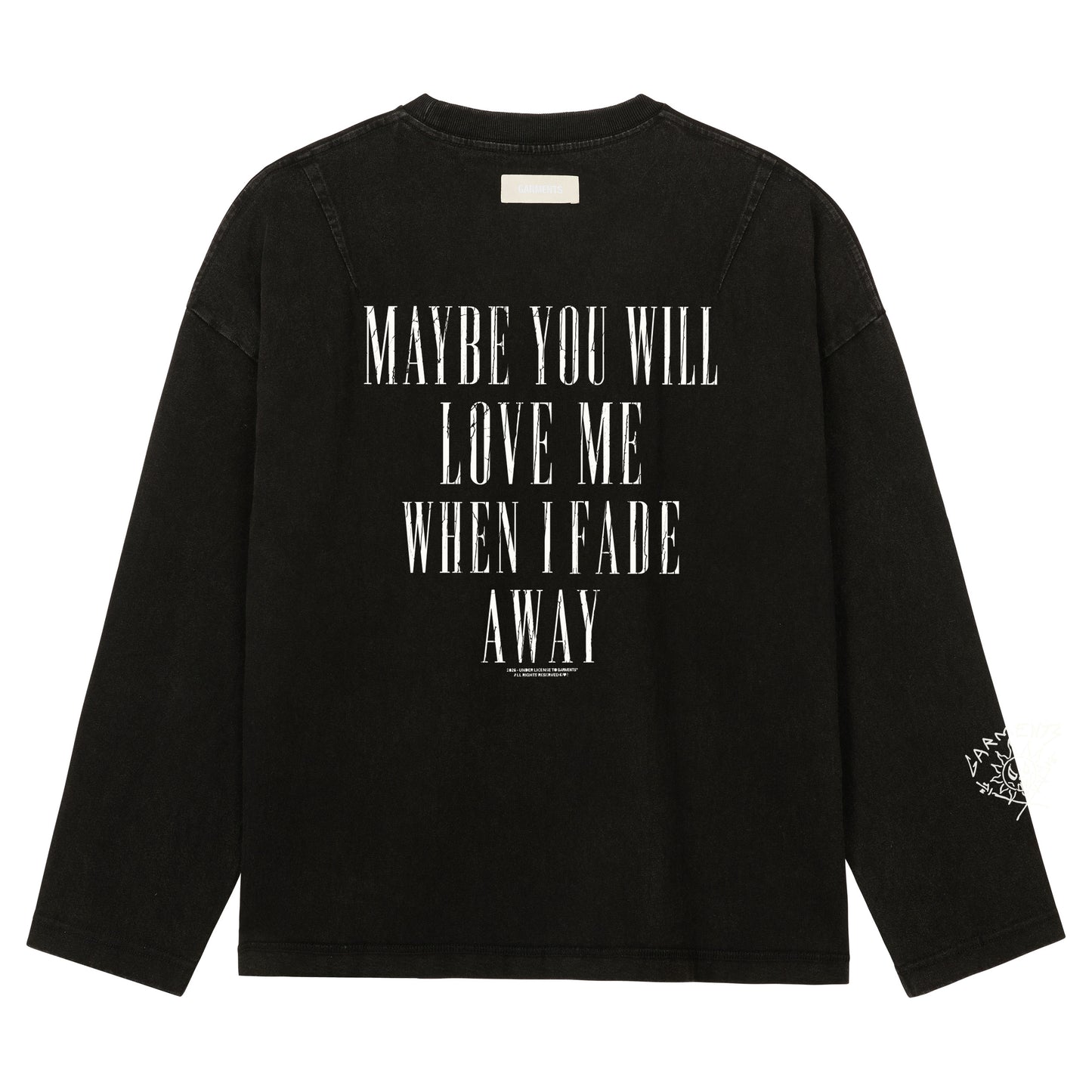 REVERSIBLE LONGSLEEVE - SUN IS GONE WASHED BLACK