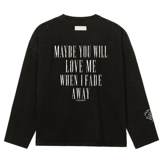 REVERSIBLE LONGSLEEVE - SUN IS GONE WASHED BLACK