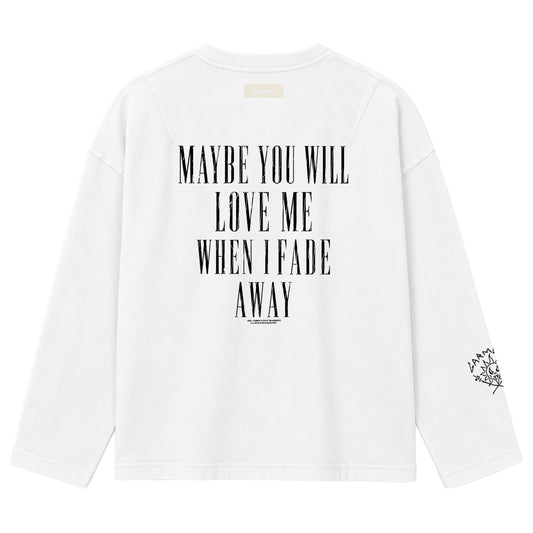 REVERSIBLE LONGSLEEVE - SUN IS GONE DOVE WHITE
