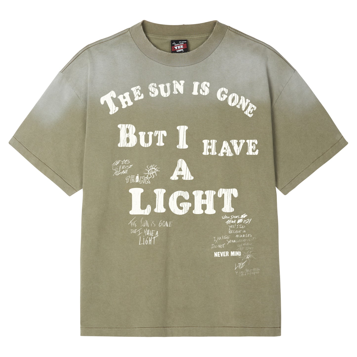 PERFECT VINTAGE TEE - SUN IS GONE OLIVE