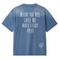 PERFECT VINTAGE TEE - SUN IS GONE BLUE