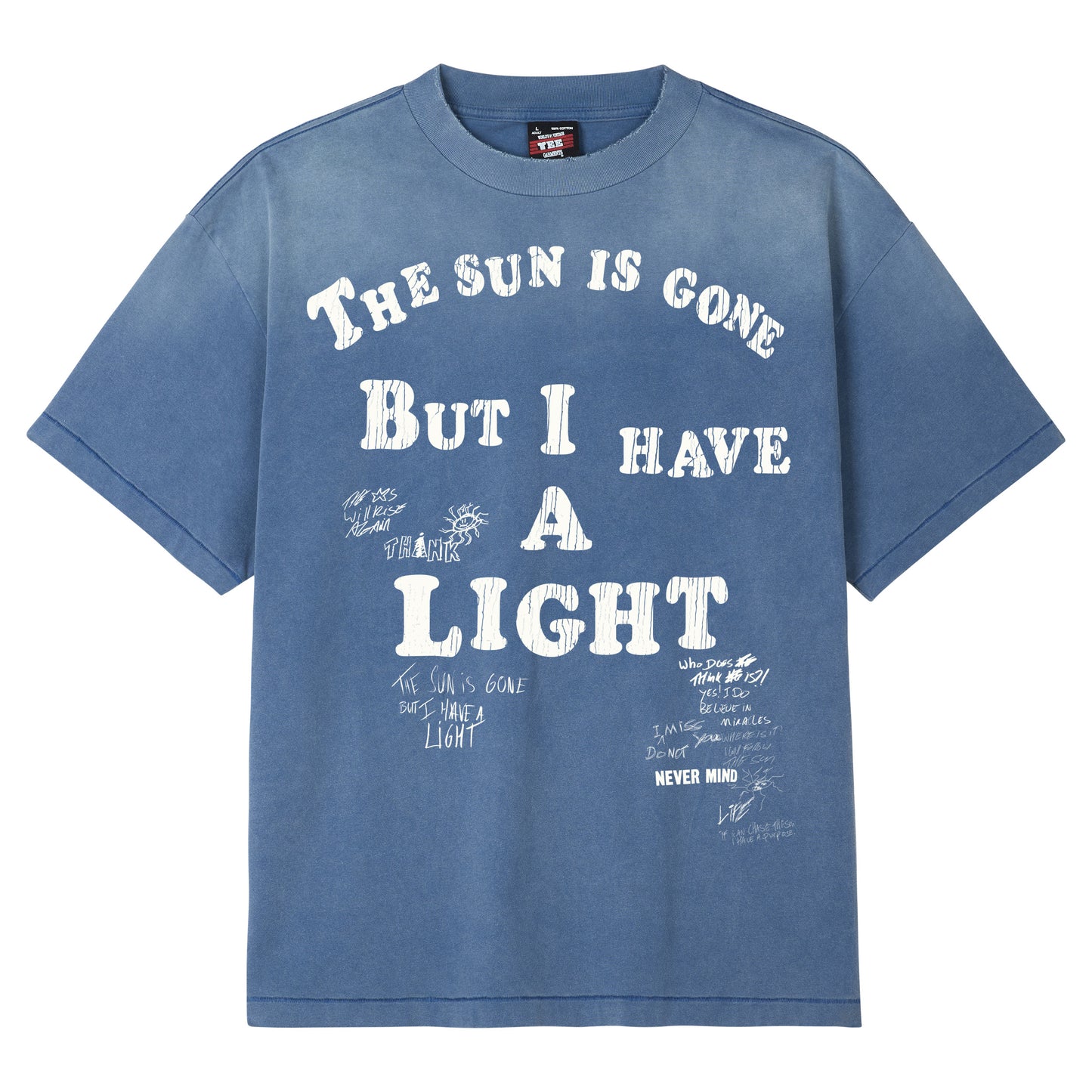 PERFECT VINTAGE TEE - SUN IS GONE BLUE