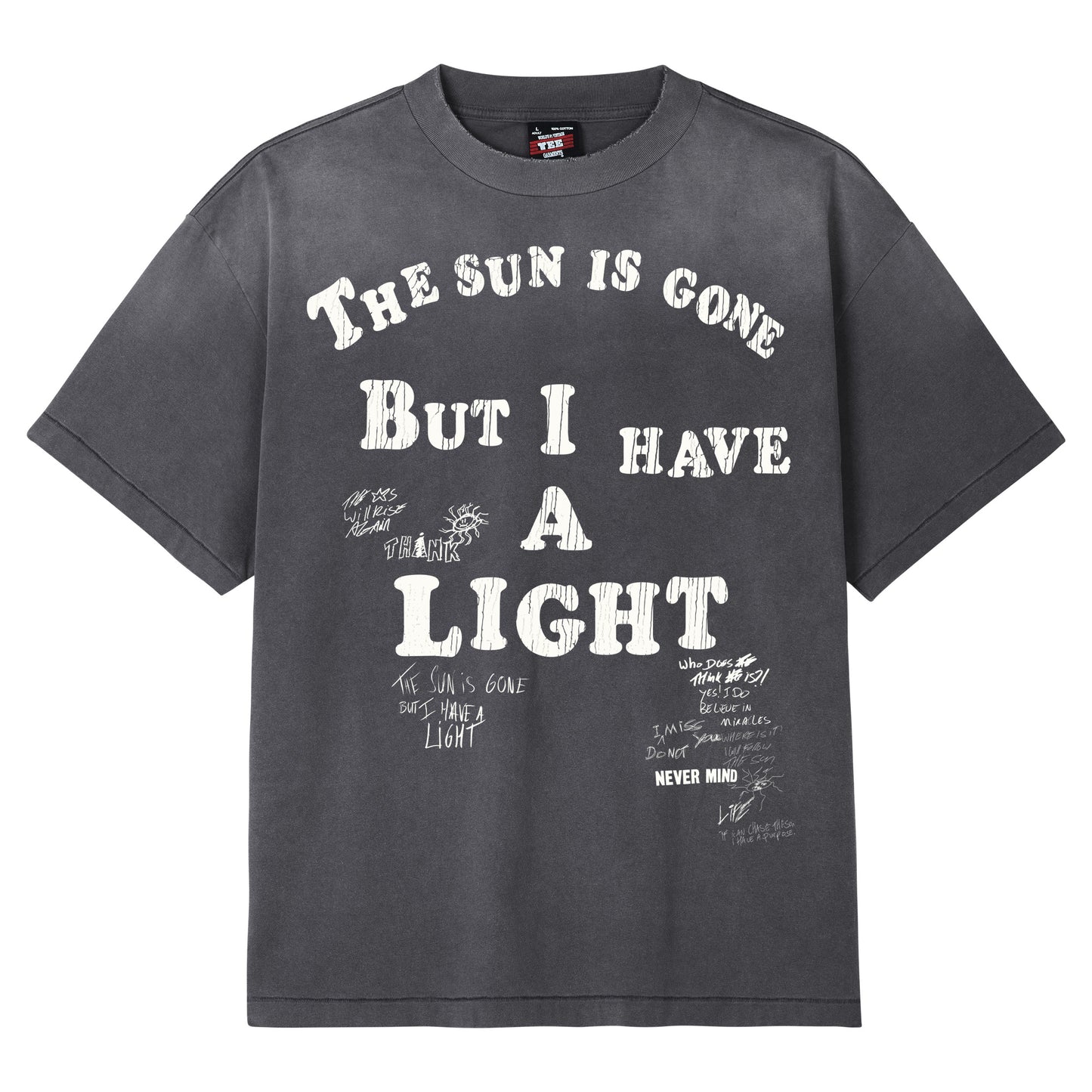 PERFECT VINTAGE TEE - SUN IS GONE GREY