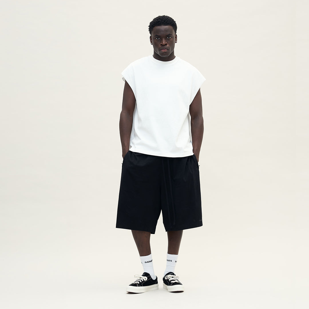 SLEEVELESS TEE - DOVE WHITE