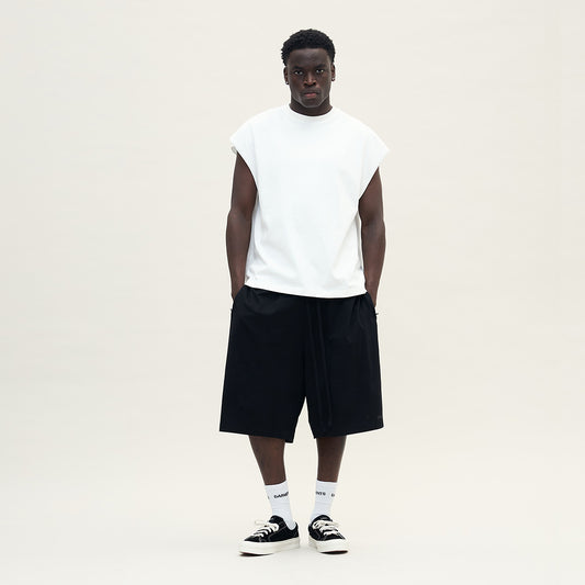 SLEEVELESS TEE - DOVE WHITE