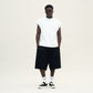 SLEEVELESS TEE - DOVE WHITE