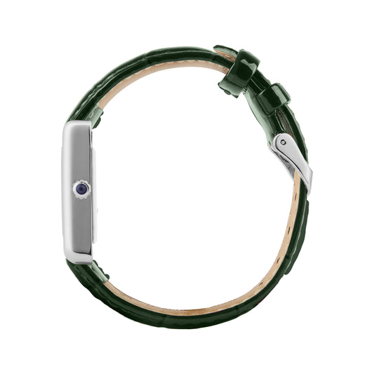 TIME IS MONEY WATCH - SILVER / MONEY GREEN