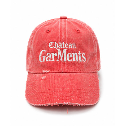 CHÂTEAU CAP - WASHED CORAL RED