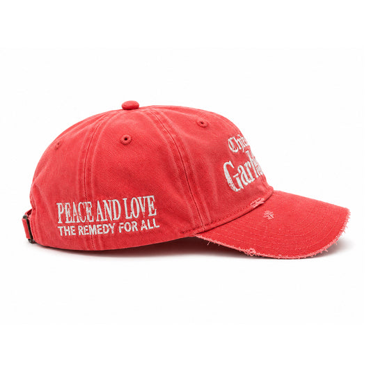 CHÂTEAU CAP - WASHED CORAL RED