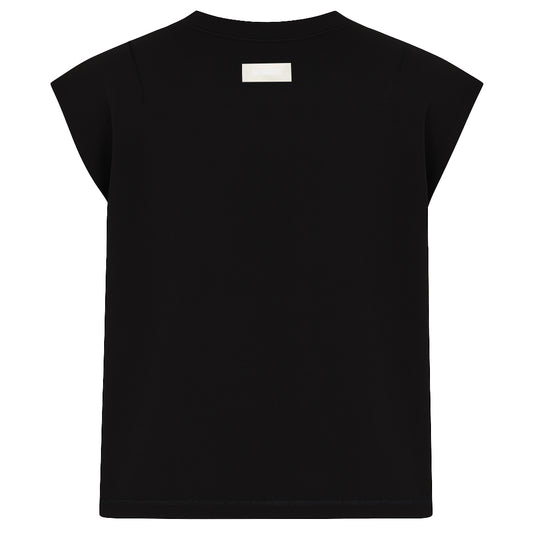 SLEEVELESS INSIDE OUT TEE - DESIGNER BLACK