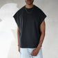 SLEEVELESS INSIDE OUT TEE - SUNFADED ANTHRACITE