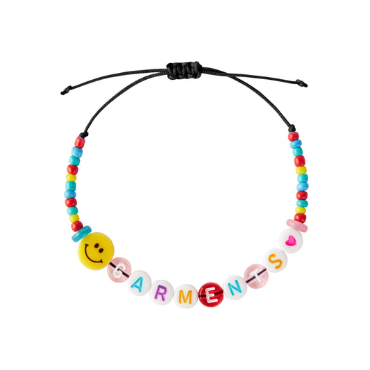 SMILE AND LOVE BRACELET - BLACK